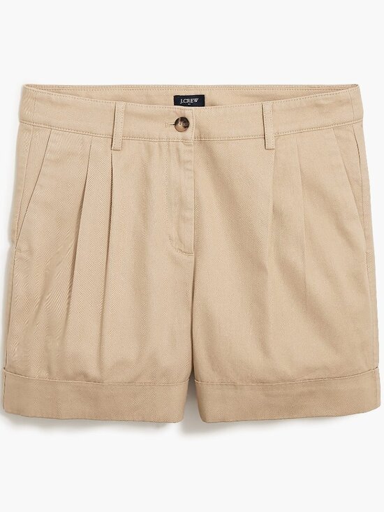 J. Crew Factory Pants - J. Crew Light Khaki Pleated Chino Short/NWT/14